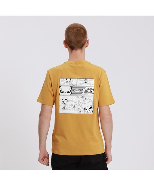 HIPANDA(ハイパンダ)の「HIPANDA ハイパンダ メンズ スノーパンダ漫画プリント 半袖Tシャツ(Tシャツ/カットソー・メンズ・ネイビー/マスタード/ホワイト/ブラック・MEDIUM/X-LARGE/SMALL/XX-LARGE/LARGE)」の10枚目の写真