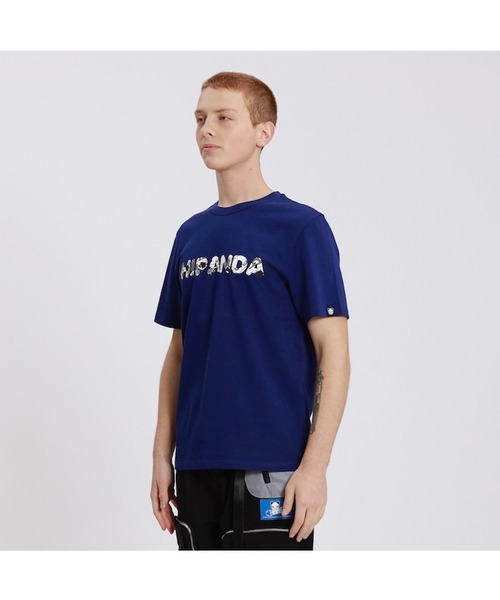 HIPANDA(ハイパンダ)の「HIPANDA ハイパンダ メンズ スノーパンダ漫画プリント 半袖Tシャツ(Tシャツ/カットソー・メンズ・ネイビー/マスタード/ホワイト/ブラック・MEDIUM/X-LARGE/SMALL/XX-LARGE/LARGE)」の19枚目の写真