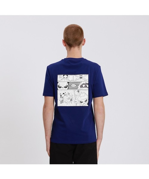 【HOMME】レーヨンスタープリントTシャツ&ロングパンツ HIPANDA ハイパンダ メンズ スノーパンダ漫画プリント 半袖T