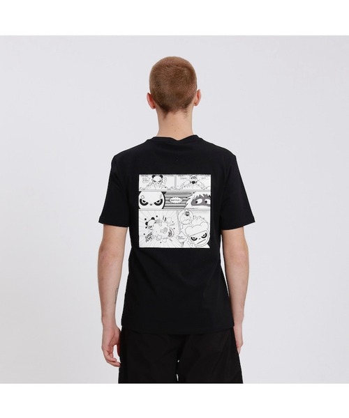 HIPANDA(ハイパンダ)の「HIPANDA ハイパンダ メンズ スノーパンダ漫画プリント 半袖Tシャツ(Tシャツ/カットソー・メンズ・ネイビー/マスタード/ホワイト/ブラック・MEDIUM/X-LARGE/SMALL/XX-LARGE/LARGE)」の11枚目の写真