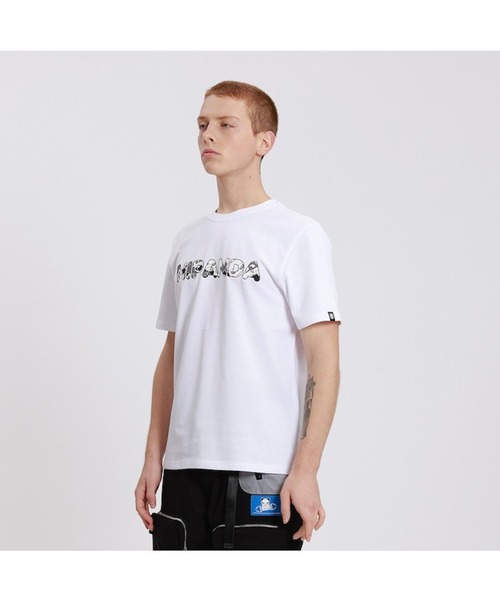 HIPANDA(ハイパンダ)の「HIPANDA ハイパンダ メンズ スノーパンダ漫画プリント 半袖Tシャツ(Tシャツ/カットソー・メンズ・ネイビー/マスタード/ホワイト/ブラック・MEDIUM/X-LARGE/SMALL/XX-LARGE/LARGE)」の20枚目の写真