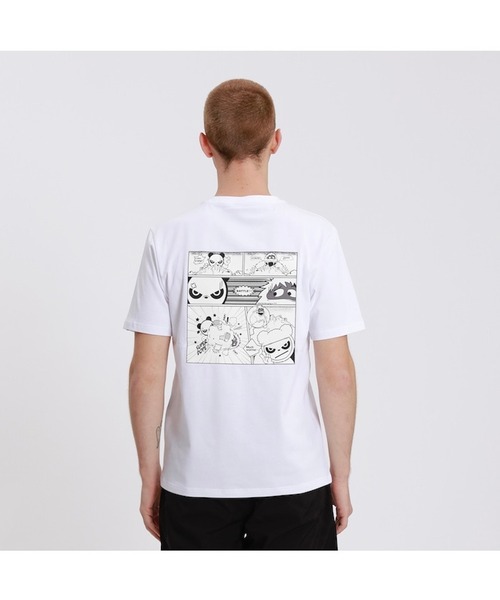 HIPANDA(ハイパンダ)の「HIPANDA ハイパンダ メンズ スノーパンダ漫画プリント 半袖Tシャツ(Tシャツ/カットソー・メンズ・ネイビー/マスタード/ホワイト/ブラック・MEDIUM/X-LARGE/SMALL/XX-LARGE/LARGE)」の9枚目の写真