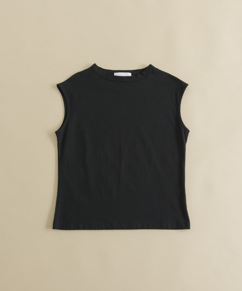 manana suerte(マニャーナスエルテ)の「オーガニックコットン ノースリーブTシャツ(Tシャツ/カットソー・レディース・ブラック/グレー/オフホワイト/ミント/ライトパープル・FREE)」の10枚目の写真