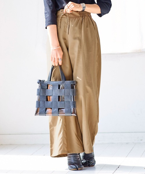 KOBE LETTUCE（コウベレタス）の「ウエストゴムイージーワイドパンツ（その他パンツ・レディース・ブラック/ベージュ/ホワイト系その他/ミント・M/S）」の14枚目の写真