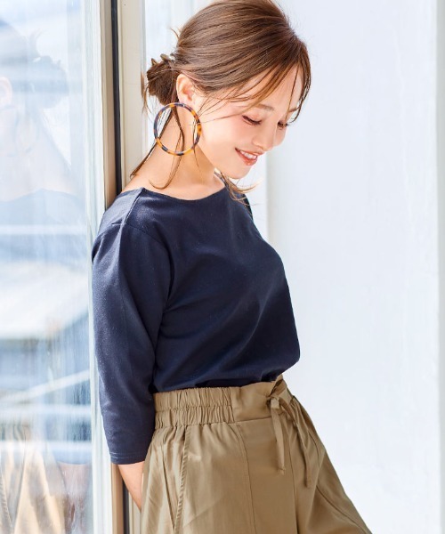 KOBE LETTUCE（コウベレタス）の「ウエストゴムイージーワイドパンツ（その他パンツ・レディース・ブラック/ベージュ/ホワイト系その他/ミント・M/S）」の9枚目の写真