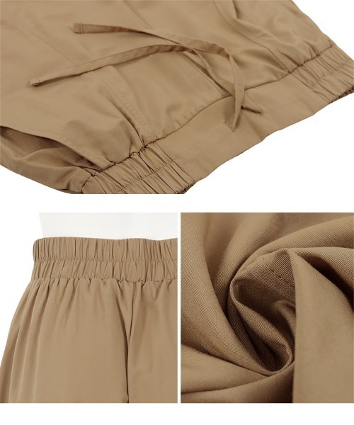 KOBE LETTUCE（コウベレタス）の「ウエストゴムイージーワイドパンツ（その他パンツ・レディース・ブラック/ベージュ/ホワイト系その他/ミント・M/S）」の7枚目の写真