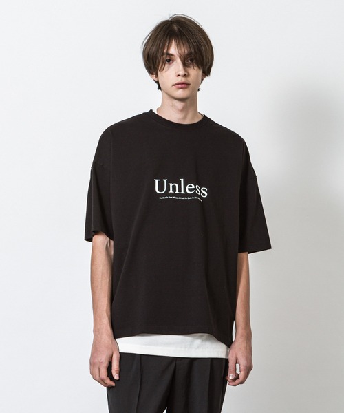 4色 Tシャツ 半袖 トップス ロゴ プリント ドロップショルダー SLICK スリック ドロップショルダー プリントTシャツ 5155708 t