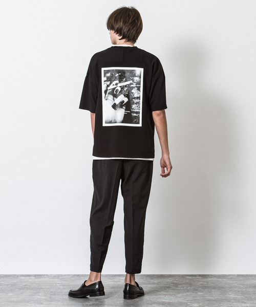 SLICK（スリック）の「ドロップショルダープリントTシャツ