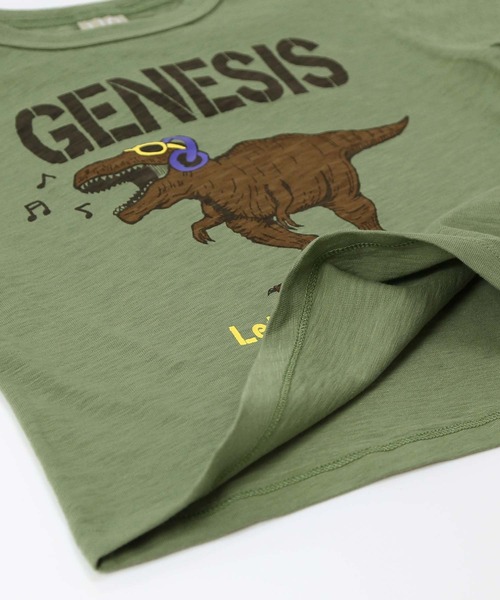 DILASH（ディラッシュ）の「ティラノサウルスTシャツ（Tシャツ/カットソー・キッズ・カーキ/ベージュ・130/120/110/100/150/140/80）」の5枚目の写真