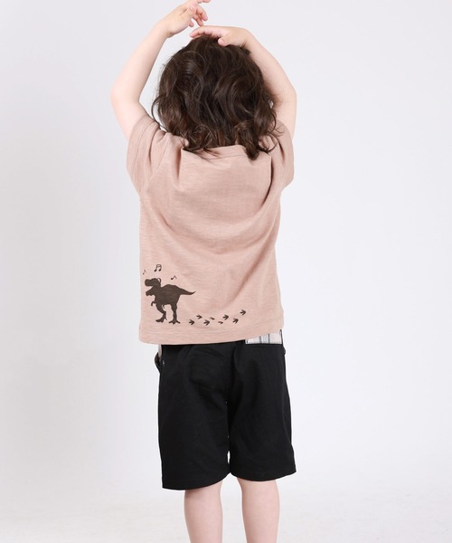 DILASH（ディラッシュ）の「ティラノサウルスTシャツ（Tシャツ/カットソー・キッズ・カーキ/ベージュ・130/120/110/100/150/140/80）」の10枚目の写真