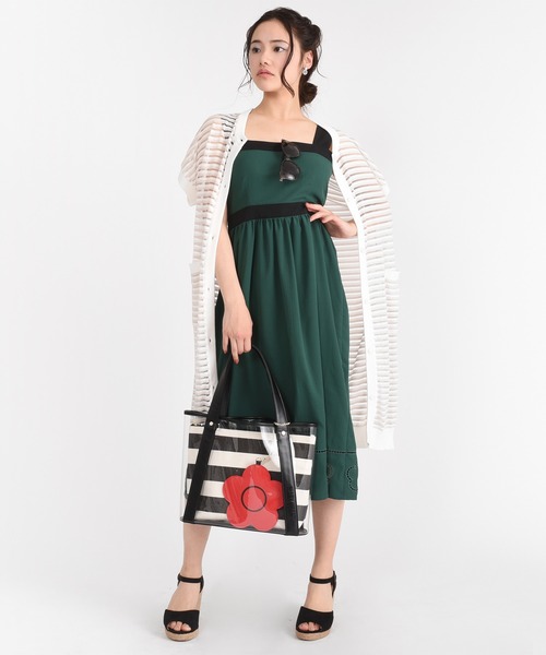 MARY QUANT（マリークワント）の「ボーダーインクリア トート