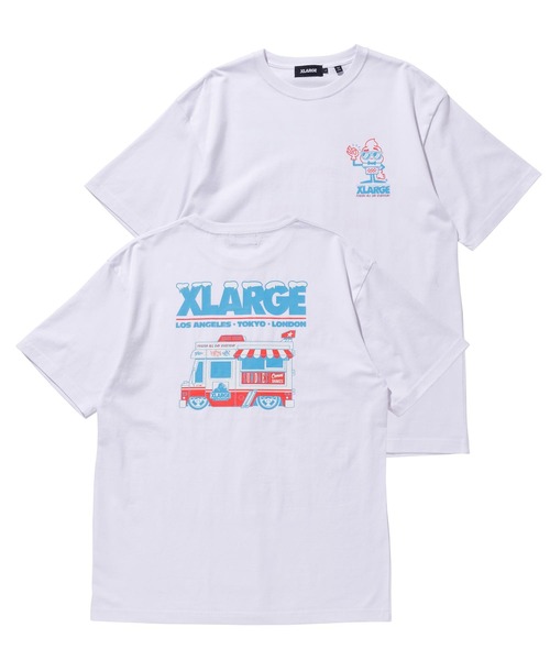 XLARGE（エクストララージ）の「S/S TEE XLARGE × 123KLAN ICE CREAM TRUCK（Tシャツ/カットソー・メンズ・ホワイト/ブラック/レッド・SMALL/MEDIUM/LARGE/X-LARGE）」の2枚目の写真