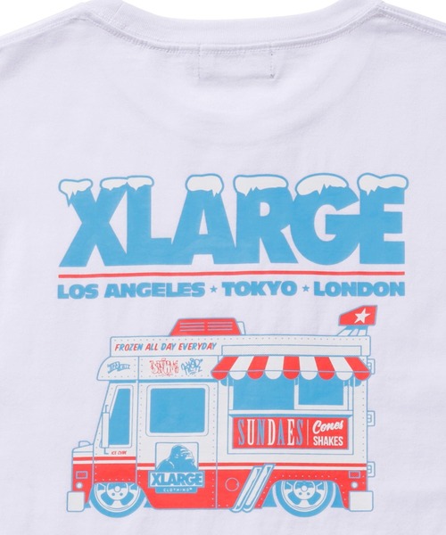 XLARGE（エクストララージ）の「S/S TEE XLARGE × 123KLAN ICE CREAM TRUCK（Tシャツ/カットソー・メンズ・ホワイト/ブラック/レッド・SMALL/MEDIUM/LARGE/X-LARGE）」の13枚目の写真