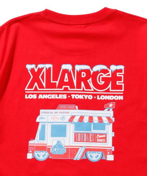 XLARGE（エクストララージ）の「S/S TEE XLARGE × 123KLAN ICE CREAM TRUCK（Tシャツ/カットソー・メンズ・ホワイト/ブラック/レッド・SMALL/MEDIUM/LARGE/X-LARGE）」の15枚目の写真