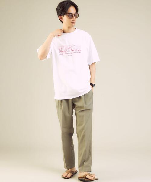 DAIWA（ダイワ）の「別注 [ ダイワ ] DAIWA × GLR ソナー グラフィック Tシャツ（Tシャツ/カットソー・メンズ・イエロー/ホワイト・MEDIUM/LARGE）」の8枚目の写真