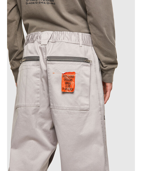 DIESEL(ディーゼル)の「メンズ ワークパンツ ジップ 刺繍(その他パンツ・メンズ・ライトグレー・34inch/28inch/32inch/30inch)」の5枚目の写真