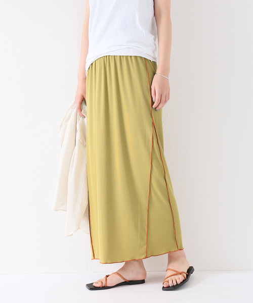 Simplicite(サンプリシテ)の「メローカットソースカート◆(スカート・レディース・ブラック/アイボリー/グリーン・FREE)」の1枚目の写真