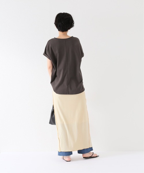 Simplicite(サンプリシテ)の「メローカットソースカート◆(スカート・レディース・ブラック/アイボリー/グリーン・FREE)」の12枚目の写真
