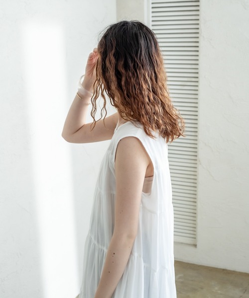 mystic(ミスティック)の「ティアードワンピース(ワンピース・レディース・オフホワイト/グリーン/ブラック・FREE)」の13枚目の写真