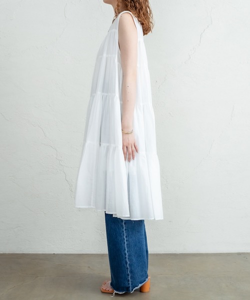 mystic(ミスティック)の「ティアードワンピース(ワンピース・レディース・オフホワイト/グリーン/ブラック・FREE)」の20枚目の写真