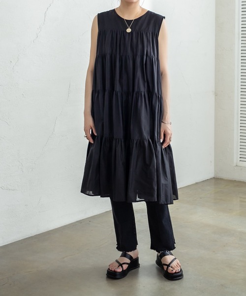 mystic(ミスティック)の「ティアードワンピース(ワンピース・レディース・オフホワイト/グリーン/ブラック・FREE)」の15枚目の写真