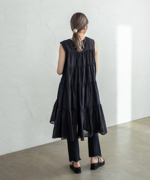 mystic(ミスティック)の「ティアードワンピース(ワンピース・レディース・オフホワイト/グリーン/ブラック・FREE)」の16枚目の写真