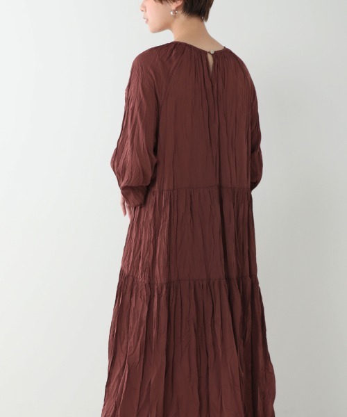 Bou Jeloud（ブージュルード）の「【WEB限定】イージーケア◆ワッシャーワンピース（ワンピース・レディース・ベージュ/ブラウン/ブラック/ブルー/イエロー・FREE）」の17枚目の写真