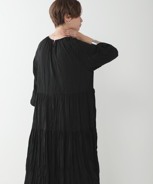 Bou Jeloud（ブージュルード）の「【WEB限定】イージーケア◆ワッシャーワンピース（ワンピース・レディース・ベージュ/ブラウン/ブラック/ブルー/イエロー・FREE）」の22枚目の写真