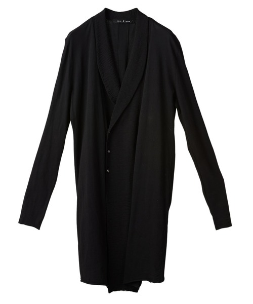 NO ID.(ノーアイディ)の「【NO ID.】Shawl Collar Switching Double Breasted Gown / ショール カラー 切替 ダブル ブレスト ガウン(カーディガン/ボレロ・メンズ・カーキ/ブラック・1/2)」の5枚目の写真