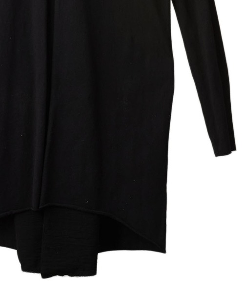 NO ID.(ノーアイディ)の「【NO ID.】Shawl Collar Switching Double Breasted Gown / ショール カラー 切替 ダブル ブレスト ガウン(カーディガン/ボレロ・メンズ・カーキ/ブラック・1/2)」の9枚目の写真