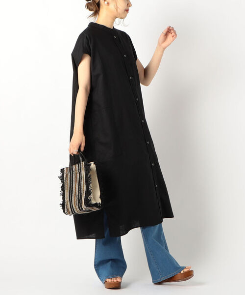 綿麻パッチポケット付シャツワンピース シャツワンピース Fredy Fredy シャツワンピース セール ワンピース ドレス Repit フレディレピ のファッション