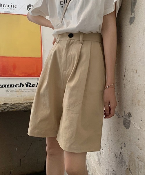 urge：（アージコロン ）の「【URGE：】 コットン ハーフパンツ（その他パンツ・レディース・ベージュ/ブラック/オレンジ・S/M/L）」の20枚目の写真