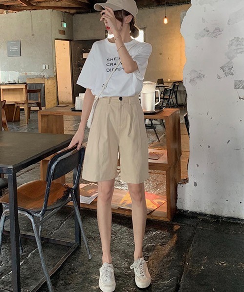 urge：（アージコロン ）の「【URGE：】 コットン ハーフパンツ（その他パンツ・レディース・ベージュ/ブラック/オレンジ・S/M/L）」の16枚目の写真