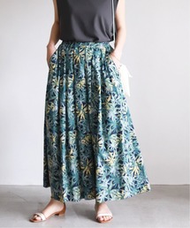 SLOBE IENA | タックフレアスカート【ウエストゴム/手洗い可能】◆(スカート)