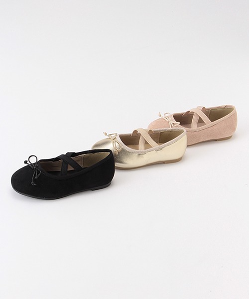 petit main（プティマイン）の「バレエシューズ（バレエシューズ・キッズ・ブラック/ゴールド/ライトピンク・16cm/18cm/19cm/14cm/15cm/17cm）」の4枚目の写真