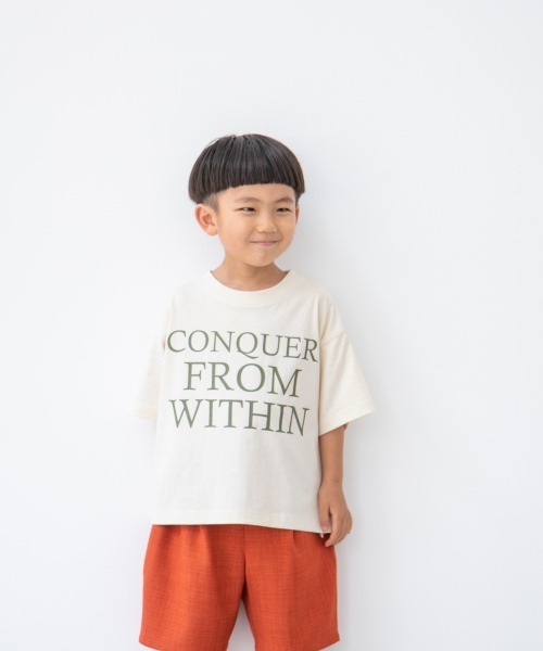 LOWRYS FARM（ローリーズファーム）の「BIGロゴＴ　957558（Tシャツ/カットソー・キッズ・ホワイト/アイボリー/ネイビー/レッド・110/120/140/130/150）」の3枚目の写真