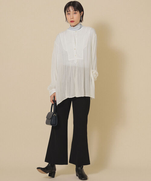 Ray BEAMS(レイビームス)の「AULENTTI / ワンハンドル バッグ(ショルダーバッグ・レディース・ネイビー/レッド・ONE SIZE)」の3枚目の写真