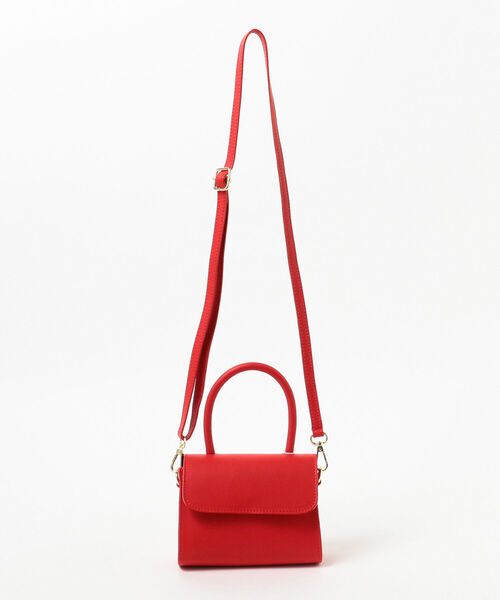 Ray BEAMS(レイビームス)の「AULENTTI / ワンハンドル バッグ(ショルダーバッグ・レディース・ネイビー/レッド・ONE SIZE)」の14枚目の写真