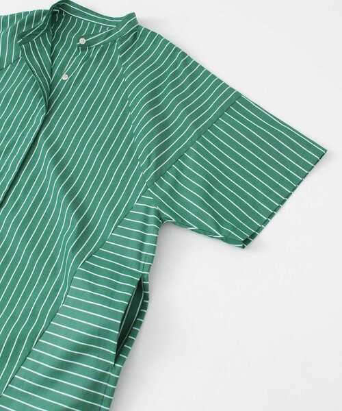 KBF（ケイビーエフ）の「マルチパターンストライプシャツワンピース（ワンピース・レディース・ネイビー/グリーン/アイボリー・ONE）」の20枚目の写真