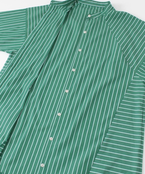 KBF（ケイビーエフ）の「マルチパターンストライプシャツワンピース（ワンピース・レディース・ネイビー/グリーン/アイボリー・ONE）」の22枚目の写真