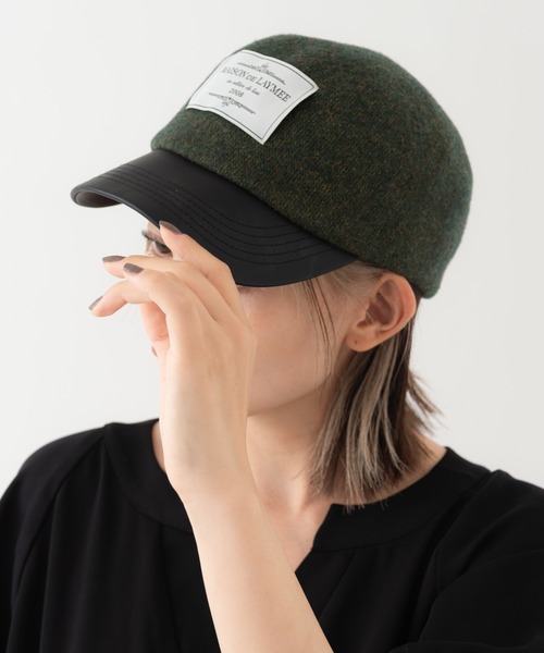 LAYMEE(レイミー)の「Tunia cap / チュニアキャップ(パーカー・レディース・チャコールグレー/ブラック/ブラウン/カーキ・FREE)」の12枚目の写真
