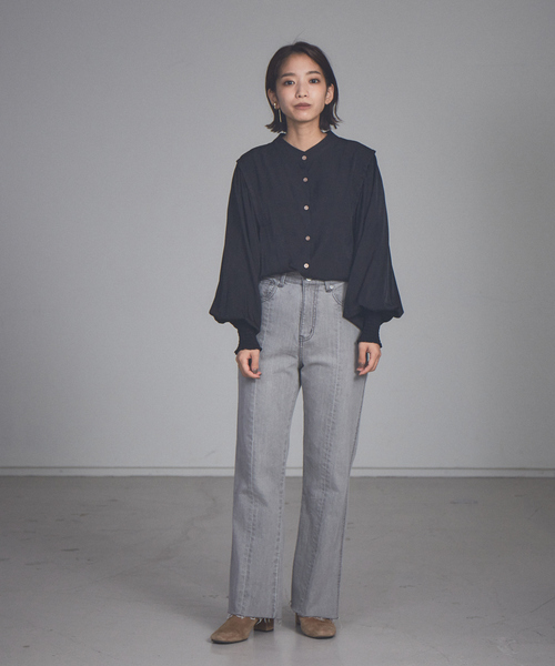NOMINE（ノミネ）の「【展開店舗限定】セミフレアデニム（デニムパンツ・レディース・ライトグレー/ブルー・X-SMALL/S/M）」の20枚目の写真