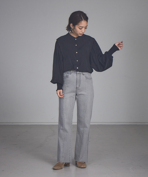 NOMINE（ノミネ）の「【展開店舗限定】セミフレアデニム（デニムパンツ・レディース・ライトグレー/ブルー・X-SMALL/S/M）」の22枚目の写真