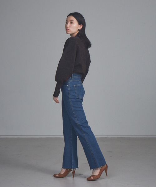 NOMINE（ノミネ）の「【展開店舗限定】セミフレアデニム（デニムパンツ・レディース・ライトグレー/ブルー・X-SMALL/S/M）」の5枚目の写真