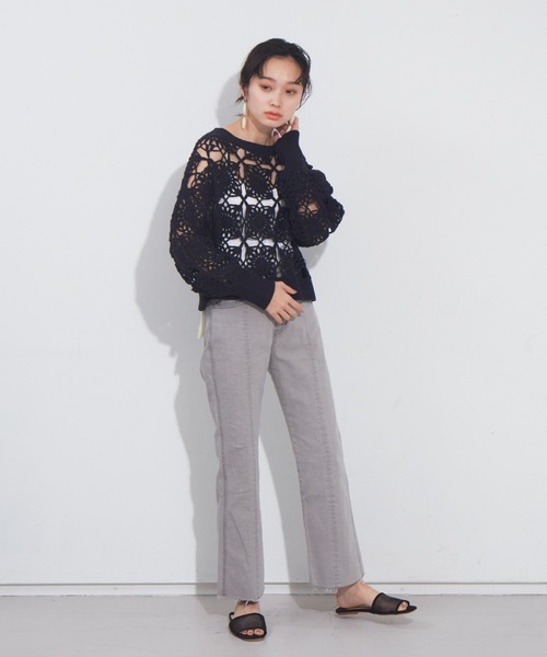 NOMINE（ノミネ）の「【展開店舗限定】セミフレアデニム（デニムパンツ・レディース・ライトグレー/ブルー・X-SMALL/S/M）」の17枚目の写真