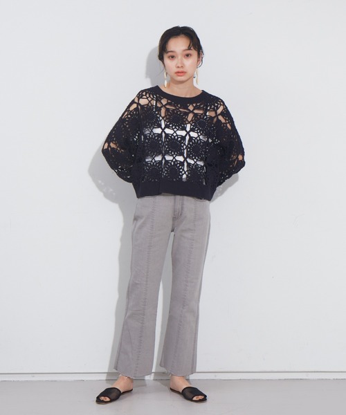 NOMINE（ノミネ）の「【展開店舗限定】セミフレアデニム（デニムパンツ・レディース・ライトグレー/ブルー・X-SMALL/S/M）」の16枚目の写真