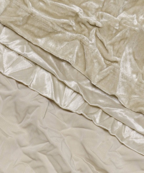 SENSE OF PLACE by URBAN RESEARCH(センスオブプレイスバイアーバンリサーチ)の「クラッシュベロアロングスカート(スカート・レディース・ブラウン/ベージュ/マスタード・ONE)」の19枚目の写真