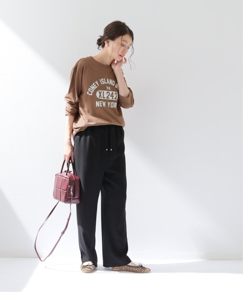 SLOBE IENA（スローブイエナ）の「【Champion / チャンピオン】 ロゴカットソー【洗濯機洗い可】◆（Tシャツ/カットソー・レディース・ホワイト/ブラウン/レッド・FREE）」の7枚目の写真