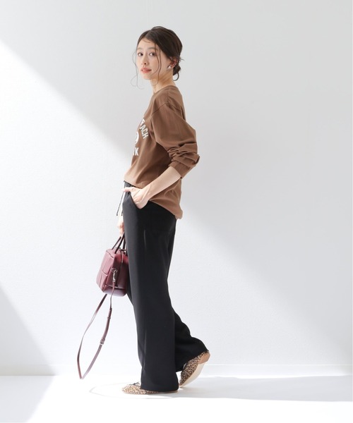 SLOBE IENA（スローブイエナ）の「【Champion / チャンピオン】 ロゴカットソー【洗濯機洗い可】◆（Tシャツ/カットソー・レディース・ホワイト/ブラウン/レッド・FREE）」の8枚目の写真