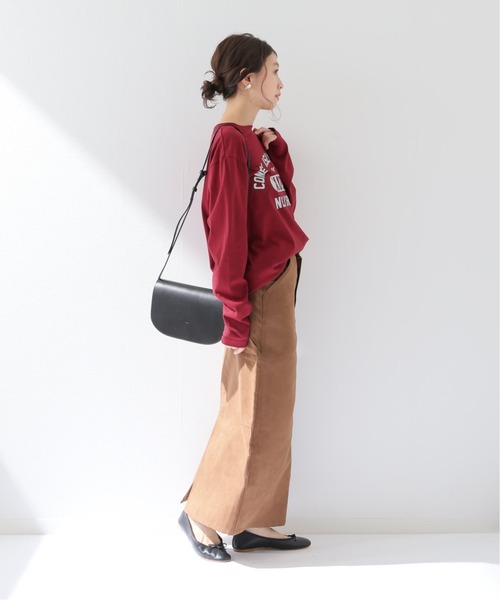 SLOBE IENA（スローブイエナ）の「【Champion / チャンピオン】 ロゴカットソー【洗濯機洗い可】◆（Tシャツ/カットソー・レディース・ホワイト/ブラウン/レッド・FREE）」の11枚目の写真